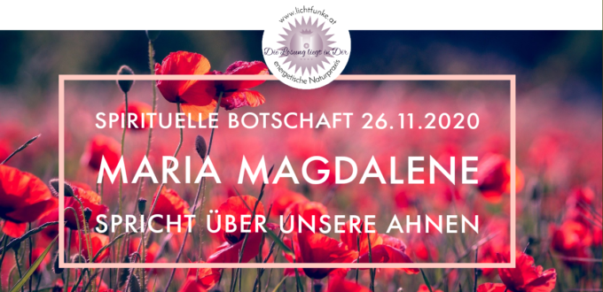 Spirituelle Botschaft 26.11.2020